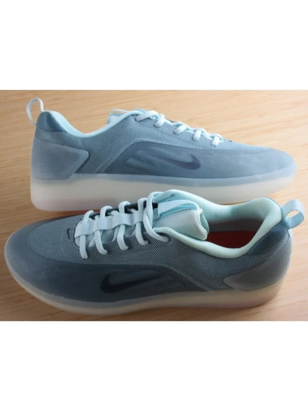 Nike Men's SB Zoom Nyjah Huston 4 Glacier Blue Black Skate Shoes Size 9.5 NIB